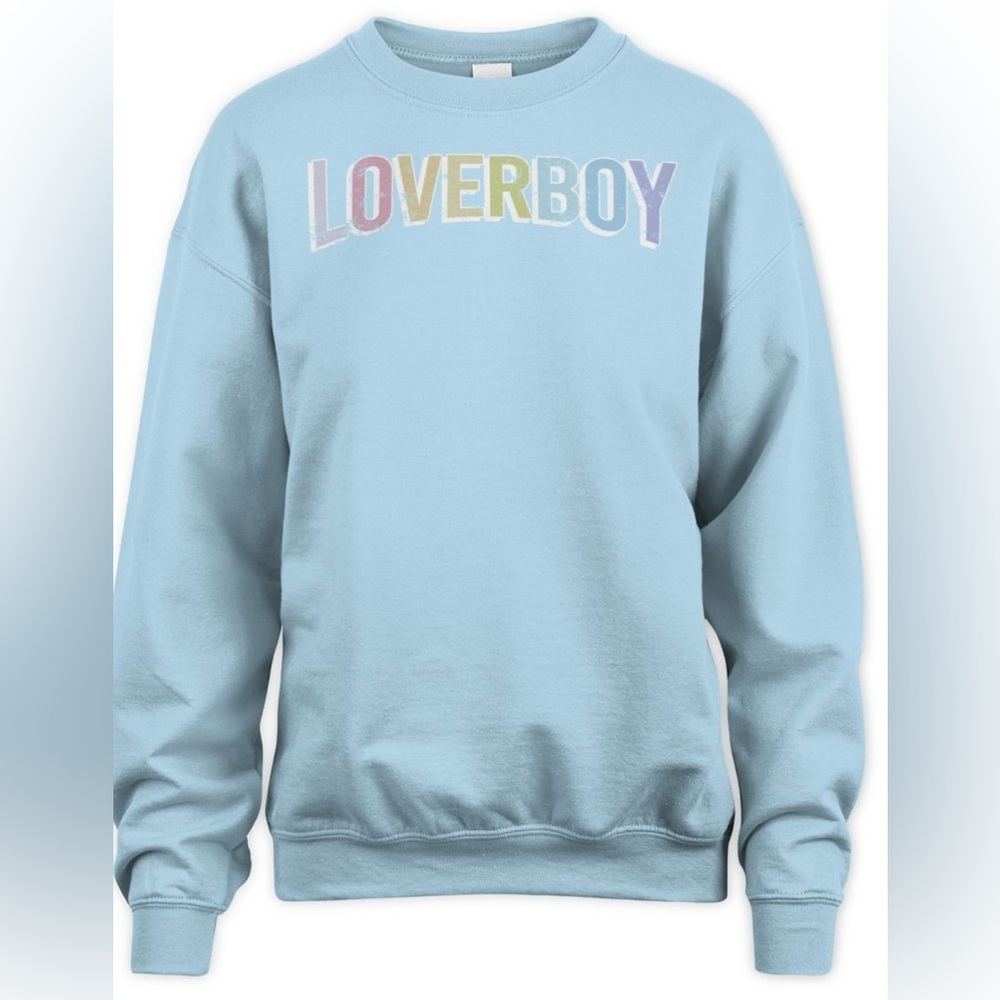New LoverBoy Over The Rainbow Crewneck Sweatshirt size Large